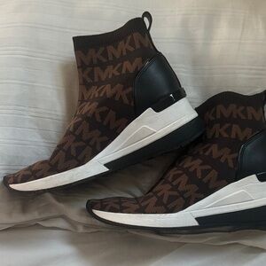 Michael Kors Black and Brown women  High-Top Sneakers